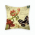 American Country Flower-Bird Print Butterfly Linen Pillow Throw Pillowcase Sofa Waist Rest Home Fabric without Core