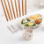 Children's Aircraft Dinner Plate Three-Piece Kindergarten Tableware Set Baby Eating Compartment Lunch Plate Wheat Straw