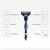 Shu-more Men's Boutique Manual Shaver Imported Shaver Blade Exquisite 5-Layer Shaving Razor