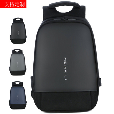 Charging Waterproof Business Backpack Meinaili Manufacturer 15.6-Inch Computer Bag College Student Anti-Theft Backpack Male USB
