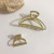 2020 New Korean Style Dongdaemun Girl's Same Style Matte Golden Geometric Clip All-Matching Korean Style Pearl Retro Hairpin