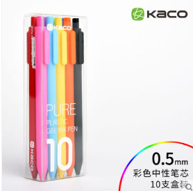 Kaco Book Source Color Gel Pen 0.5mm Notebook Crayon Mind Map Color Pencil Candy Color Water Pen Sets