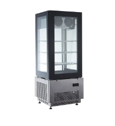 commercial frozen ice cream display case 75l small vertical air-cooled glass door ice cream cabinet temperature-26℃