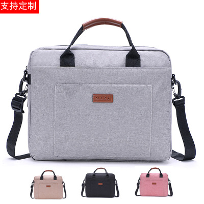 Customized 14-Inch 15.6-Inch Computer Bag Portable Single Shoulder Strap Customized Business Briefcase Laptop Backpack Direct Sales