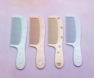 Boutique Children's Small Plastic Comb Stall Cartoon Cute UV Printing Three-Dimensional Comb Bag Comb Factory Direct Supply