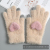 Gloves Touch Screen Thickened Warm Plush Five Finger Gloves Sweet Loving Heart Jacquard Girls' Work and Study Gloves