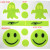 Factory Supply Wholesale round Smiley Face Reflective Patch Cartoon Pattern Sticker PVC Ghost Ghost Patch