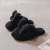 2020 New Autumn and Winter Cute Isn Style Three-Dimensional Bow Cotton Slippers Warm Comfortable Thickened Non-Slip Rubber Sole