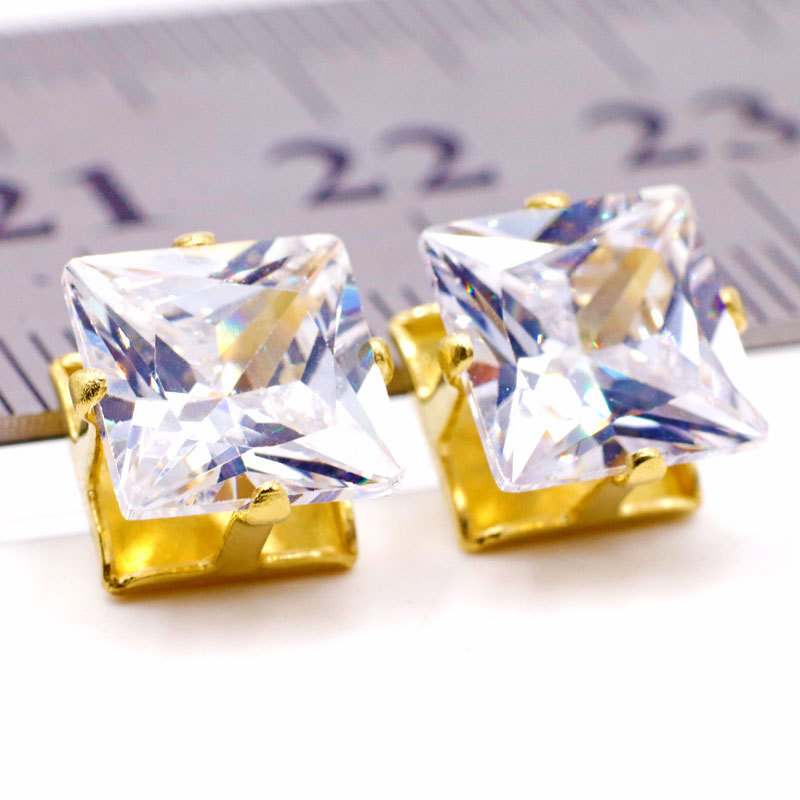 【实力工厂】正方锆石单爪 镶彩宝手工爪钻铜饰品服饰女鞋包配件