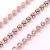 Factory Direct Sales Electroplated Rose Gold Claw Zircon Claw Chain Brass Bottom White Diamond Chain Jewelry Shoe Material Clothing Accessories