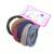 Factory Direct Sales New Jacquard Small Plaid Corn Flower Rubber Band Head Ring