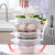 Cover Leftovers Dish Can Be Stacked Creative Transparent Cover Storage Box Food Plate for Washing Dishes Insulation Cover Rice