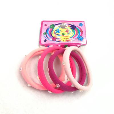 Factory Direct Sales Elastic Nylon Rubber Band Point White Diamond Color Diamond Flower Drill Ring