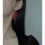 Chinese Red Long Style Petals Earrings Fairy Temperamental 925 Silver Needle Female Cool Wild Flowers Earrings