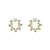 Rhinestone Pearl South Korea Elegant Internet Influencer Cold Style Small Circle Ear Studs New Tide Simple Earrings