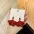 Red Petal Eardrops Fashion Retro Style Ear Hook Japanese and Korean New Cool Trendy Ginkgo Leaf-Shaped Flowers Earrings