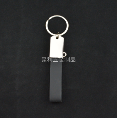 Metal & Leather Keychain Advertising Gifts Promotional Gifts Pu Creative Fashion Boutique Hanging Buckle Tourist Souvenirs