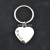 Alloy Heart Shape Rhinestone Keychain Peach Heart Mini Keychain Couple Lover Diamond Pendant