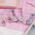 Japanese Cute Simple Transparent Watch Student Casual Simple Text Pink Girl Heart All-Match Watch Girl