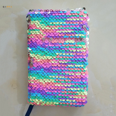 Custom Fish Scale Book, Quicksand Book, Colorful Transparent PVC Notebook, Paper Embossed Book with Logo