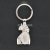 Cool Customized Keychain Alloy Statue Key Card Advertising Gifts Promotional Creative Gifts