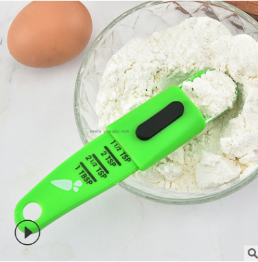 Baking Tools Adjustable Measuring Spoon Kitchen Multi-Scale Measuring Spoon Adjustable Multi-Function Measuring Spoon