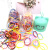 Korean Cartoon Small Barrel Bottled Disposable Rubber Band Student Color Does Not Hurt Hair Small Rubber Band Hair Ring
