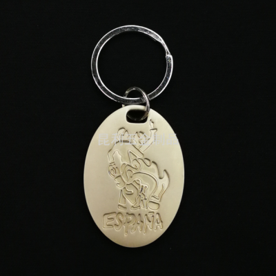 Cool Customized Keychain Alloy Carved Oiling Key Card Advertising Gifts Promotion Creative Fashion Gifts