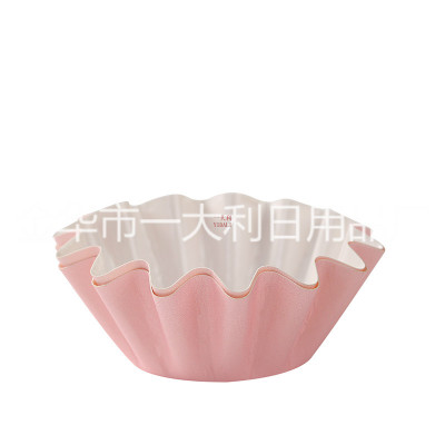  Cake paper cups coated shell paper trays with high temperature and oil resistance can be put into the oven without mold