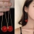 Long Tassel Large Pearl Earrings Korean Graceful Online Influencer Women's Advanced French Long Chain Pearl Earrings