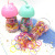 Korean Style Children's Disposable Rubber Band Strong Pull Continuous Mushroom Bottled Color High Elasticity Girl's Hair Rope Hair Band
