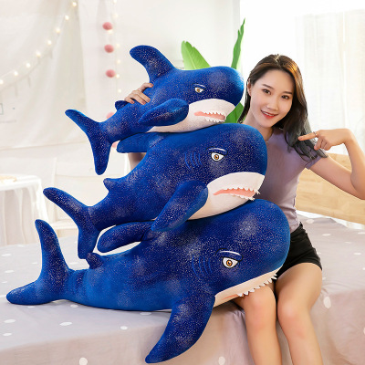 Starry Sky Shark Plush Toy Sleeping Pillow Cute Whale Doll Bed Boys Style Ragdoll Children Doll