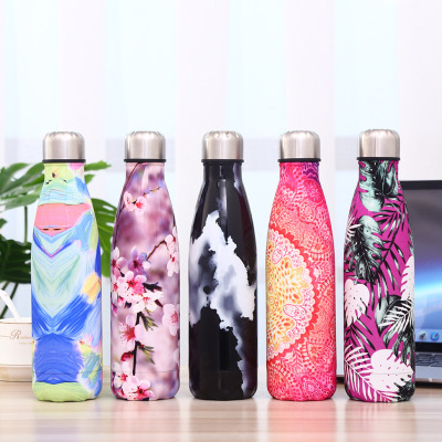 Factory Wholesale Coke Bottle Customizable Logo Advertising Gift Stainless Steel Thermos Cup Outdoor Portable Sports Cup