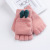 Factory Direct Sales Winter Girls' Jacquard Rabbit Ears Flip Gloves Students Warm-Keeping Cold-Proof Casual Gloves Wholesale