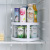 Kitchen Condiment Rotary Storage Rack Multifunctional Seasoning Storage Artifact Cosmetics Double Layered Storage Rack