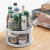 Kitchen Condiment Rotary Storage Rack Multifunctional Seasoning Storage Artifact Cosmetics Double Layered Storage Rack