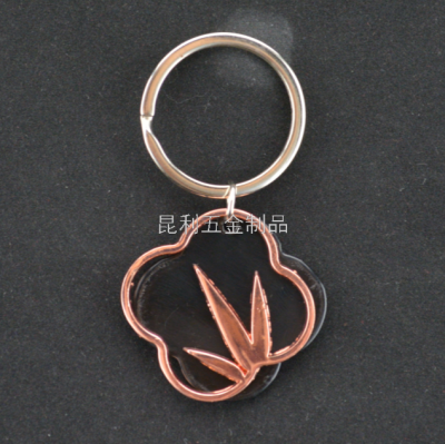Hollow Keychain Alloy Keychain Metal Advertising Gifts Promotional Gifts Fashion Boutique Hanging Buckle