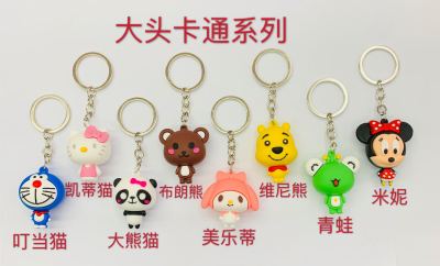 Trendy Clothes Kawaii Pendant Car Cutting Keychain Car Interior Supplies Creative Men's and Women's Schoolbags Hanging Ornament Cute Cartoon