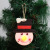 Christmas Light Ornaments Hanging Ornaments Santa Claus David's Deer Snowman Light-Emitting Small Pendant Kindergarten Small Gift Wholesale