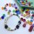 DIY through-Hole Large and Small Smiling Face Beads Loose Beads Material Internet Celebrity Same Acrylic Elegant Bracelet Necklace