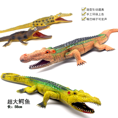 New Sound Crocodile Simulation Model Toy Solid Crocodile BB Called Sound Crocodile Trick Toy Children's Gift