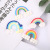 Polymer Clay Rainbow Cream Phone Case DIY Birthday Cake/Stationery Box Accessories Micro Landscape Glass Flower Container Ornaments