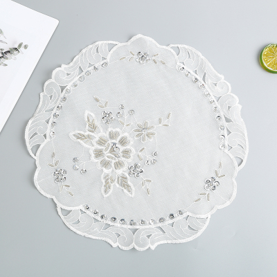 Table Mat Table Mat European Style Oilproof and Heatproof Tablecloth Household round Large round Table Dining 