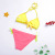Children's Swimsuit European and American Split Female Wholesale Custom Foreign Trade Swimsuit Bikini Crystal-Studded Sequins Sexy Suspenders Swimsuit