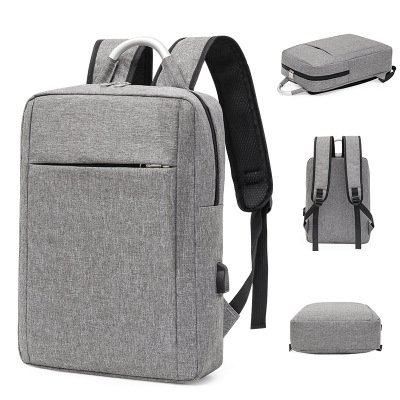 Factory Supply Men's Backpack Aluminum Portable Backpack Large Capacity Travel Bag Waterproof and Hard-Wearing Business Computer Bag