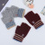 Winter New Men's Half Finger Thermal Gloves Student Korean Style Letter Labeling Writing Computer Typing Gloves Wholesale