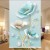 Lotus Perforated Embossed Hand-Pull Curtain Full Shading No Living Room Waterproof Windproof Roller Shutter Bathroom Family