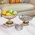 European-Style American-Style Living Room Home Fruit Plate High-End Nordic New Year Dried Fruit Crystal Fruit Plate Light Luxury Glass Candy High