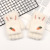 Korean Style Children's Winter Gloves Cute Fashion Warm Gloves Half Finger Flip Baby Gloves Adult Gloves