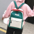 New Ins Style Schoolbag Korean Harajuku Contrast Color High School Students Japanese Backpack Fashion Casual Female
